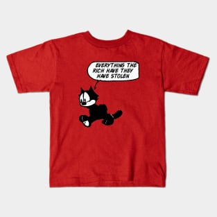 Felix the socialist cat Kids T-Shirt